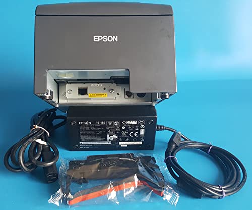 Epson C31C514767 Epson, TM-U220B, Dot Matrix Receipt Printer, Ethernet (E04), Epson Dark Gray, Auto Cutter, Power Supply Included Replaces C31C514667