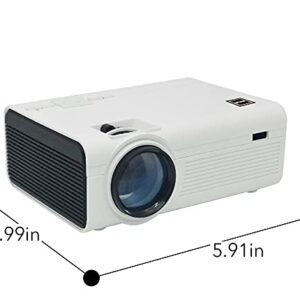 RCA RPJ136 Home Theater Projector - 1080p Compatible, High Res, Bright, White