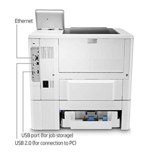 HP LaserJet Enterprise M507x Wireless Monochrome Printer with built-in Ethernet, 2-sided printing & extra paper tray (1PV88A)