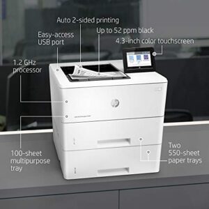 HP LaserJet Enterprise M507x Wireless Monochrome Printer with built-in Ethernet, 2-sided printing & extra paper tray (1PV88A)