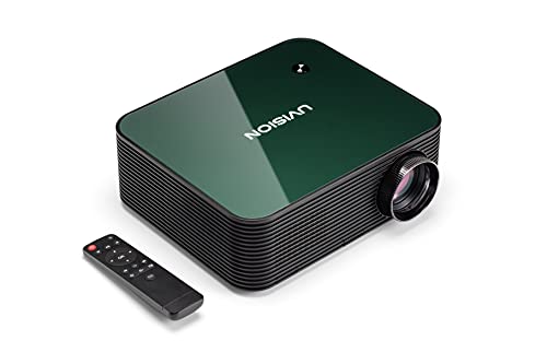 UVISION Native 1080P Full HD Projector, Keystone Correction and Dust-Proof Design to Extend Lifetime, Home Theater & Office Projector, Compatible: Roku, FireTV, Laptop, Phone, Tablets, PS5