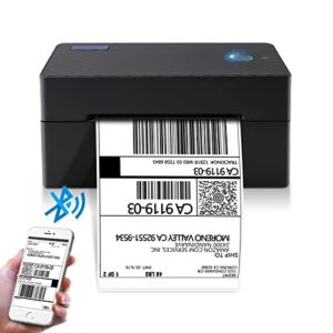 beeprt bluetooth shipping label printer – wireless thermal label printer for shipping package small business, 4×6 label printer compatible with shopify ebey amazon etsy fedex ups usps