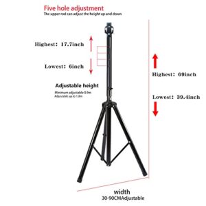 Missyou 3D Hologram Fan Stand with Multi-Function Base, Height 39.4 to 69 Inch, 150 Pounds Load-Bearing for A Variety of Hologram Fans