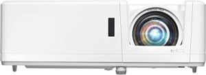 optoma zh406stx short throw full hd professional laser projector | duracore laser technology | high bright 4,200 lumens | 4k hdr input | four corner image adjustment | network compatible