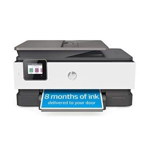 hp officejet pro 8035 all-in-one wireless printer – includes 8 months of ink, hp instant ink, works with alexa – basalt (5lj23a)