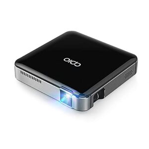 APIO 100" Clear Imaging Smart Mini DLP Pocket Projector HDMI, USB-A, High Resolution Display for Streaming Movies, Laptops, Phones, Presentation, Home & Outdoor