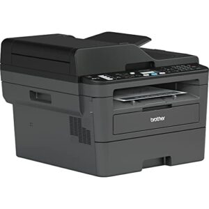 Brother MFC-L2710DW All-in-One Wireless Monochrome Laser Printer, Black - Print Copy Scan Fax - 32 ppm, 2400 x 600 dpi, 50-Sheet ADF, Auto Duplex Printing, Voice Activated, Ethernet (Renewed)