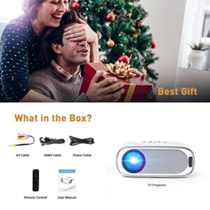 [Auto-Focus] Projector, Native Full HD 1080P Projector 4K Supported, Android TV Home Theater Projector, Outdoor Movie Projector Built in Two-Way Bluetooth, 2.4/5G WiFi, 4D Keystone Correction