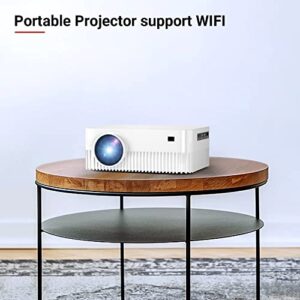 Mini Projector WiFi Movie Outdoor Projector Native 1080P Full HD Multimedia Home Theater 120" Supports with Smartphone/PC/TV Stick