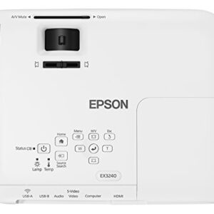 Epson EX3240 SVGA 3LCD Projector 3200 Lumens Color Brightness