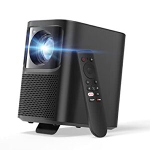 Mini Projector, Emotn N1 Netflix Officially-Licensed Portable Projector, Native 1080P Movie Projector with 5G Wi-Fi and Bluetooth 5.0, Autofocus Auto Keystone, 120" Picture, Dolby Audio Speaker, Grey