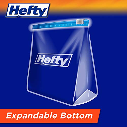 Hefty Slider Freezer Storage Bags, Quart Size, 74 Count