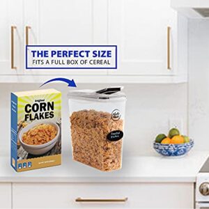 PLASTIC HOUSE Large Cereal Containers Storage Set Dispenser Approx. 4L FITS FULL STANDARD SIZE CEREAL BOX, Airtight Cereal Container Set For Maximum Freshness, BPA-FREE Large Cereal Storage Container