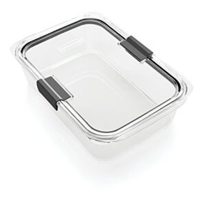 Rubbermaid Brilliance Food Storage Container, Large, 9.6 Cup, Clear 2024351