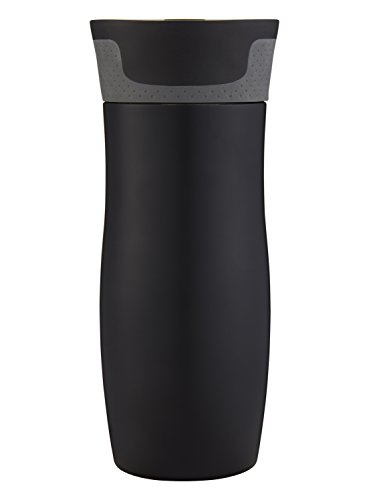 Contigo West Loop Vacuum-Insulated Stainless Steel Thermal Travel Mug with AutoSeal Spill-Proof Lid, Reusable Coffee Cup or Water Bottle, BPA-Free, Keeps Drinks Hot or Cold for Hours,16oz Matte Black