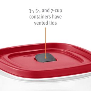 Rubbermaid Easy Find Lids 7-Cup Food Storage and Organization Container, Racer Red