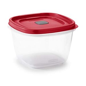 Rubbermaid Easy Find Lids 7-Cup Food Storage and Organization Container, Racer Red