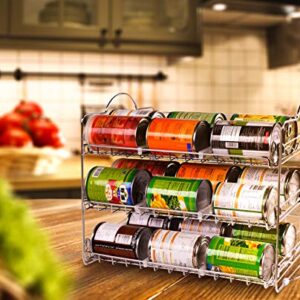 Utopia Kitchen Storage Can Rack Organizer, Stackable Can Organizer Holds Upto 36 Cans for Kitchen Cabinet or Pantry (Chrome)