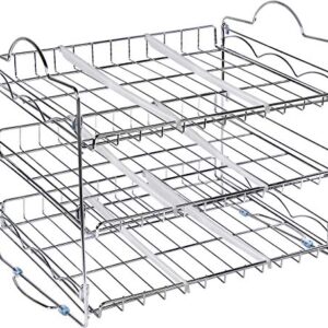 Utopia Kitchen Storage Can Rack Organizer, Stackable Can Organizer Holds Upto 36 Cans for Kitchen Cabinet or Pantry (Chrome)