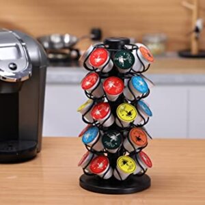 EVERIE Coffee Pod Holder Carousel Compatible with 35 K Cup Pods, KRT35A-BLK