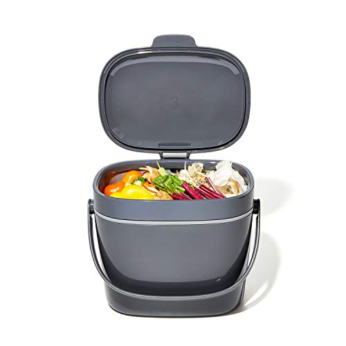 NEW OXO Good Grips Easy-Clean Compost Bin - 1.75 GAL/6.62 L