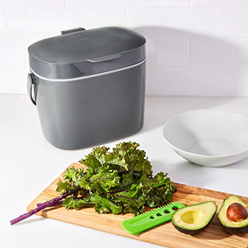 NEW OXO Good Grips Easy-Clean Compost Bin - 1.75 GAL/6.62 L