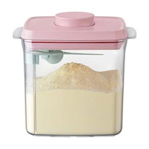 ankou formula conatiner – 1700ml airtight formula dispenser one button handy milk powder container bpa-free storage containers with scoop and scraper transparent 730g