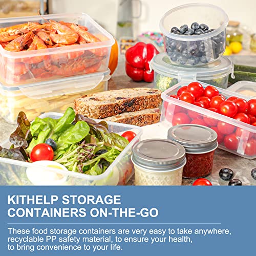 28 Pieces Food Storage Containers with Lids EXTRA LARGE Freezer Containers for Food BPA-Free Meat Fruit Vegetables Plastic Containers for Food with lids Storage Airtight Leak-Proof Food Containers Kitchen Pantry