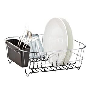 neat-o deluxe chrome-plated steel small dish drainers (black)