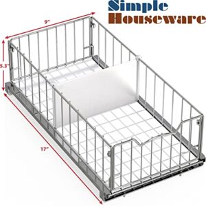 SimpleHouseware Pull Out Cabinet Sliding Basket