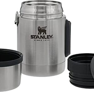 Stanley Classic Legendary Vacuum Insulated Food Jar 18 oz – Stainless Steel, Naturally BPA-free Container – Keeps Food/Liquid Hot or Cold for 12 Hours – Leak Resistant, Easy Clean