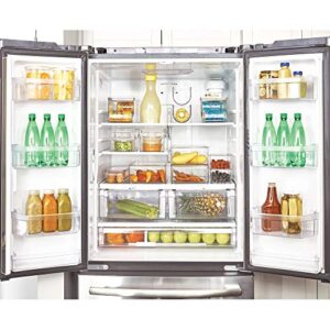 iDesign Plastic Food and Soda Can Lid for Refrigerator, Freezer, and Pantry for Organizing Tea, Pop, Beer, Water, BPA-Free, 13.75" x 5.75" x 5.75", Clear