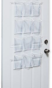 2 Pack - SimpleHouseware Crystal Clear Over The Door Hanging Pantry Organizer (52" x 18")