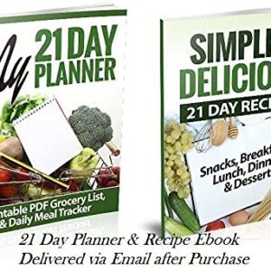 Portion Control Containers DELUXE Kit (14-Piece) with COMPLETE GUIDE + 21 DAY PLANNER + RECIPE eBOOK by Efficient Nutrition - BPA FREE Color Coded Meal Prep System for Diet and Weight Loss