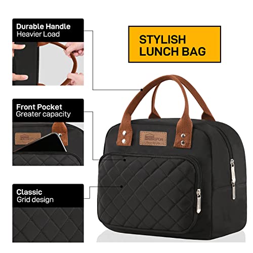 Buringer HOMESPON Lunch Bag for Woman Man Insulated Lunch Box Tote Bag for Work Picnic School or Travel