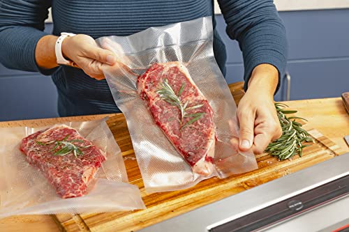 Avid Armor Vacuum Sealer Bags Quart 8x12 Inch 100 Pack for Food Saver, Seal a Meal Vacuum Seal Machines, Commercial Grade Heavy Duty BPA Free for Sous Vide and Meal Prep Precut Storage Bag