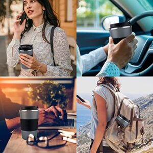 KETIEE Travel Coffee Mug Spill Proof 12oz, Insulated Coffee Mug to Go, Thermo Hot Coffee Tumbler, Reusable Coffee Cups with Seal Lid, Vacuum Stainless Steel Coffee Travel Mugs for Hot/Ice Coffee Tea