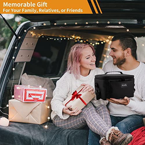 Aotto Portable Oven | 12V, 24V, 110V Car Food Warmer | Portable Mini Oven | Personal Microwave | Heated Lunch Box for Cooking and Reheating Food in Car, Truck, Travel, Camping, Work, Home
