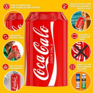 Skywin Silicone Can Sleeve (3 Pack) - Can Cover can Hides Can by Disguising it as a Can of Soda (Red)