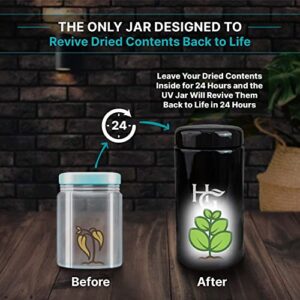 Herb Guard - Airtight Jar (1 Oz) and Smell Proof Container (500 ml) Comes with Humidity Pack to Keep Goods Fresh for Months