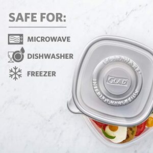 GladWare Home Mini Round Food Storage Containers, Small Food Containers Hold 4 Ounces of Food, 8 Count Set | With Glad Lock Tight Seal, BPA Free Containers and Lids