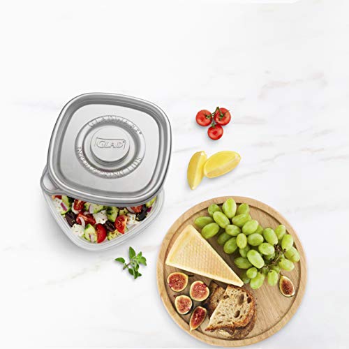 GladWare Home Mini Round Food Storage Containers, Small Food Containers Hold 4 Ounces of Food, 8 Count Set | With Glad Lock Tight Seal, BPA Free Containers and Lids