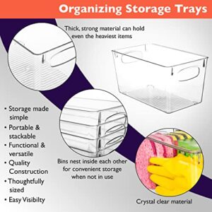 ClearSpace Plastic Storage Bins – Perfect Kitchen Organization or Pantry Storage – Fridge Organizer, Pantry Organization and Storage Bins, Cabinet Organizers