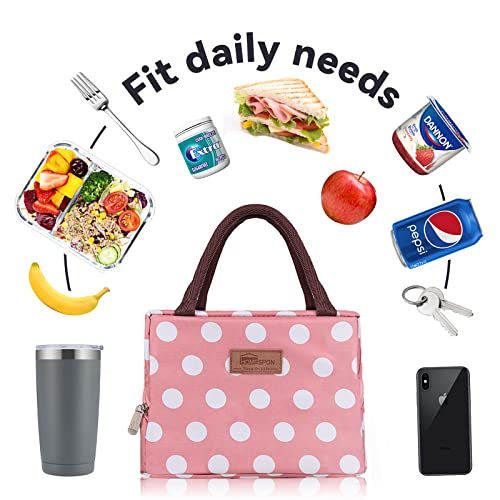 HOMESPON Lunch Bag Insulated Tote Bag Lunch Box Resuable Cooler Bag Lunch Container Waterproof Lunch Holder for Women/Men