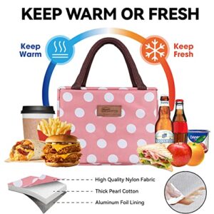 HOMESPON Lunch Bag Insulated Tote Bag Lunch Box Resuable Cooler Bag Lunch Container Waterproof Lunch Holder for Women/Men