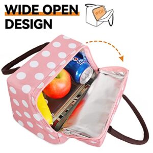 HOMESPON Lunch Bag Insulated Tote Bag Lunch Box Resuable Cooler Bag Lunch Container Waterproof Lunch Holder for Women/Men