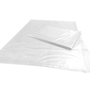 Wowfit 100 CT 18x24 inches 1 Mil Clear Plastic Flat Open Poly Bags Great for Proving Bread, Dough, Storage, Packaging and More (18 x 24 inches)