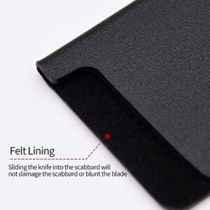 10-Piece Universal Knife Edge Guards, Non-BPA Knife Sheath, Waterproof Abrasion Resistant Felt Lined Knife Cover Sleeves Knife Protectors, Gentle on Your Blades