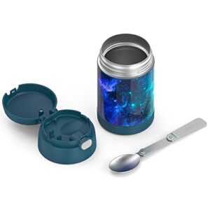 THERMOS FUNTAINER 16 Ounce Stainless Steel Vacuum Insulated Food Jar with Spoon, Galaxy Teal