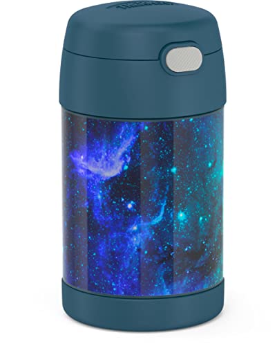 THERMOS FUNTAINER 16 Ounce Stainless Steel Vacuum Insulated Food Jar with Spoon, Galaxy Teal